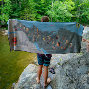 Original Towel: Appalachian Trail Map x AMC