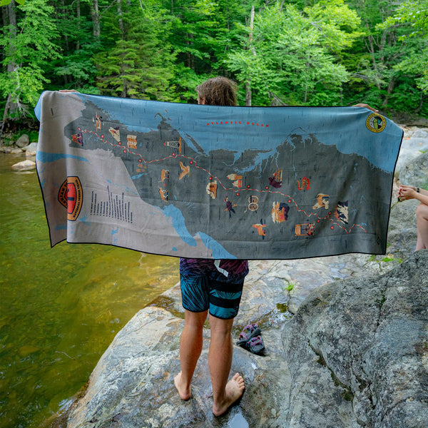Original Towel: Appalachian Trail Map x AMC