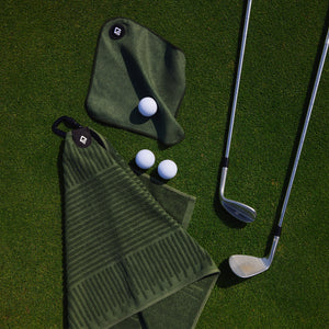 Golf Towel Set: Fairway Grass Green