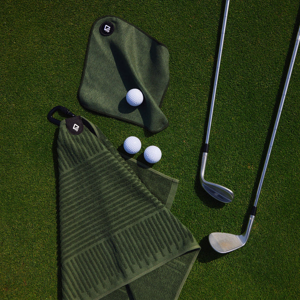 Golf Towel Set: Fairway Grass Green