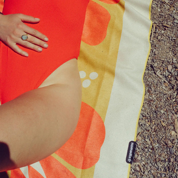 Original Towel: Aloha Bloom Red Amber Sun