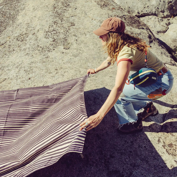 Festival Blanket: Heritage Stripe Black and Tan