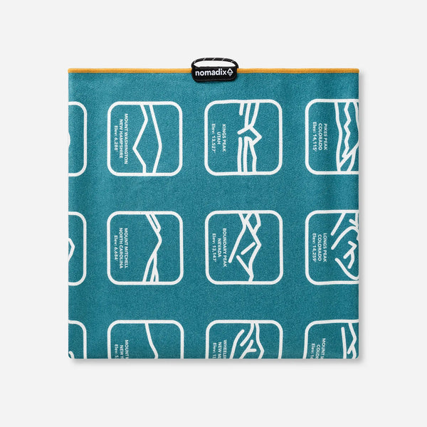 Original Towel: Peaks of the World Teal Ocean