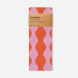 Festival Blanket: Big Slack Trail Red Pink