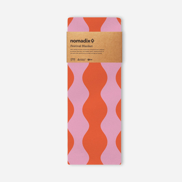 Festival Blanket: Big Slack Trail Red Pink