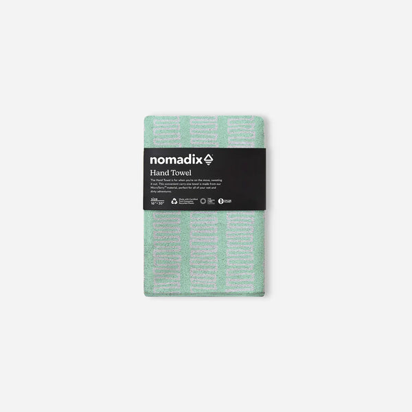 Hand Towel: Switchback Seafoam Green