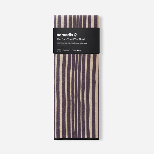 Original Towel: Heritage Stripe Black and Tan