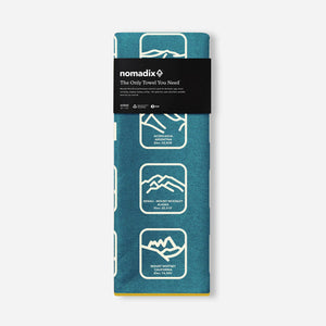 Original Towel: Peaks of the World Teal Ocean