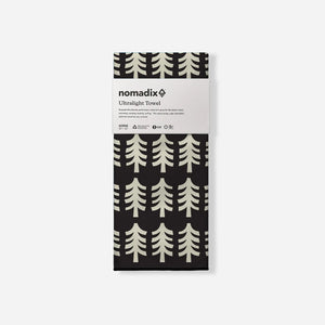 Ultralight Towel: Fresh Pines Black and Tan