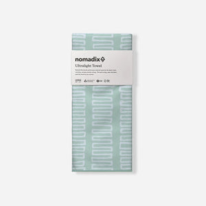 Ultralight Towel: Switchback Seafoam Green