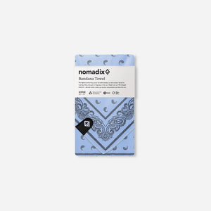 Bandana Towel: Paisley Pale Blue
