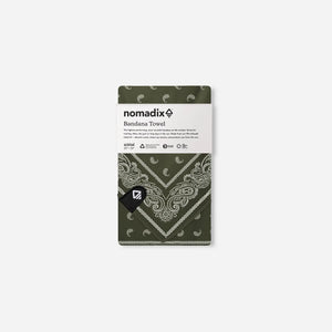 Bandana Towel: Paisley Forest Green