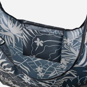 Pocket Tote: Retro Palms Black