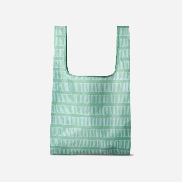 Pocket Tote: Switchback Seafoam Green