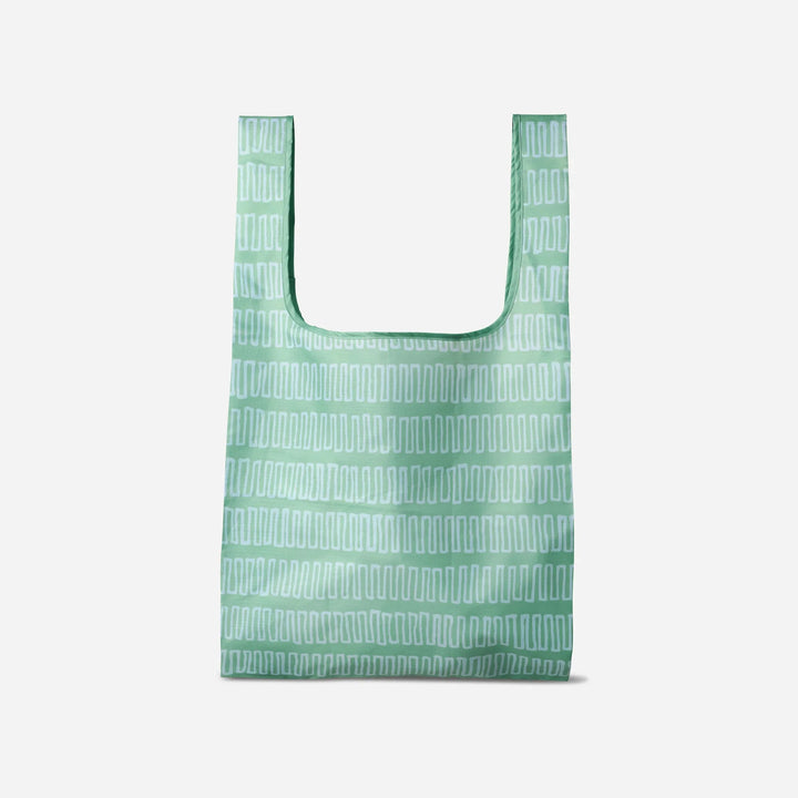 Pocket Tote: Switchback Seafoam Green