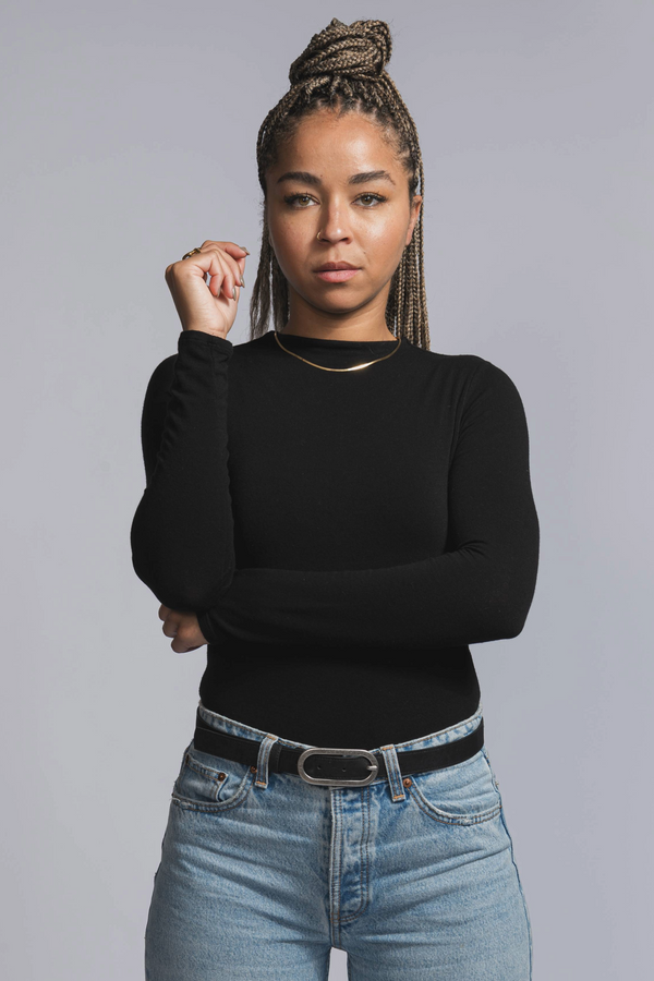 Vegan Cork Leather Belt (Black)