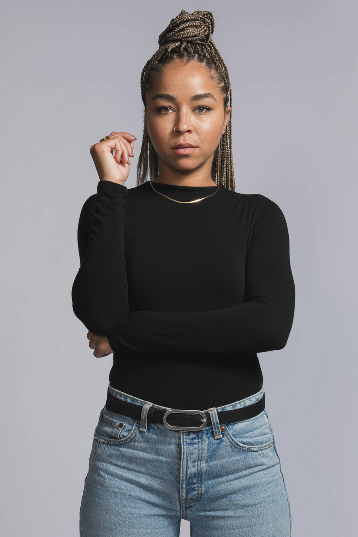Vegan Cork Leather Belt (Black)