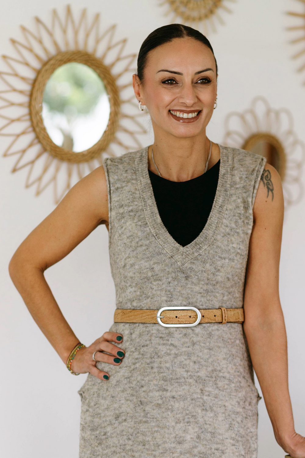 Vegan Cork Leather Belt (Natural)