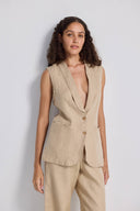 Sleeveless Hemp Jacket