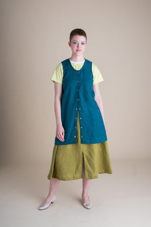Snap Smock in Peacock