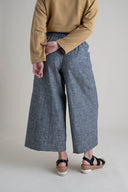 Zero Waste Pants in Gray Chambray