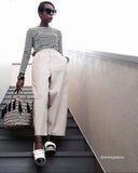 Marinière Black and White Striped Tee