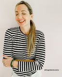 Marinière Black and White Striped Tee