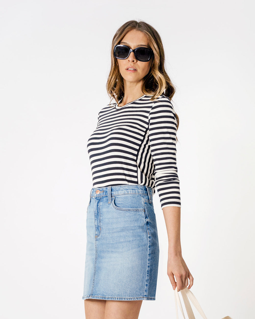 Marinière Black and White Striped Tee