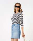 Marinière Black and White Striped Tee