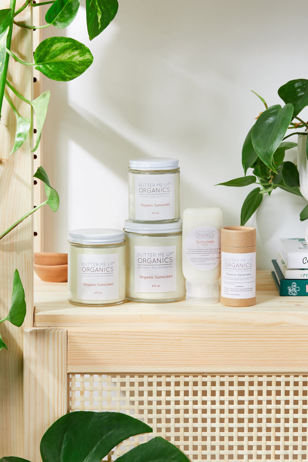 Natural Organic Sunscreen / Safe Sunscreen / Non-Nano Zinc Oxide Sunscreen / Sun Protection / Butter Me Up Organics