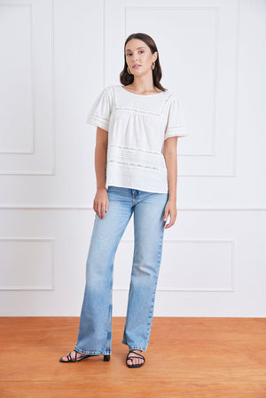 Dawn Tee in Off White