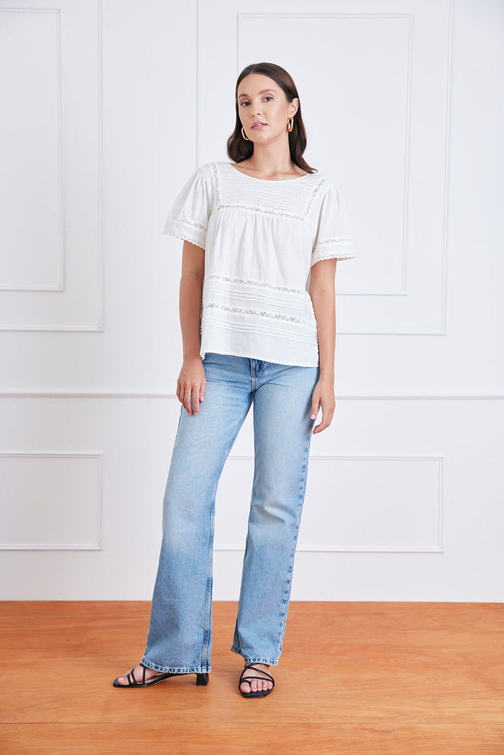 Dawn Tee in Off White