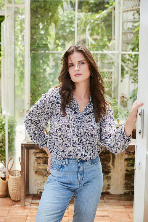 Anna Shirt in Water Lily