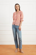 Chloe Shirt in Chili Vintage Bloom