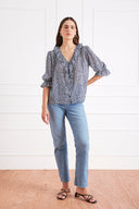 Chloe Shirt in Navy Vintage Bloom