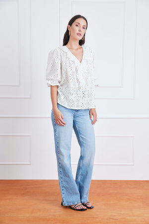 Chloe Shirt in Eyelet