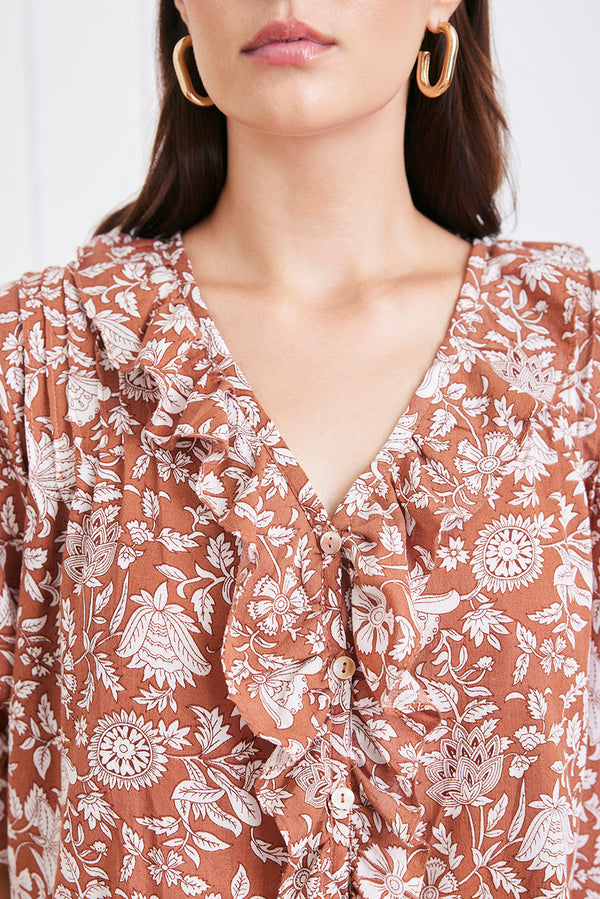 Chloe Shirt in Garden Roots