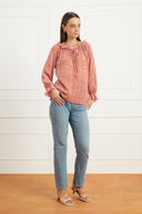 Esme Top in Saffron Dot