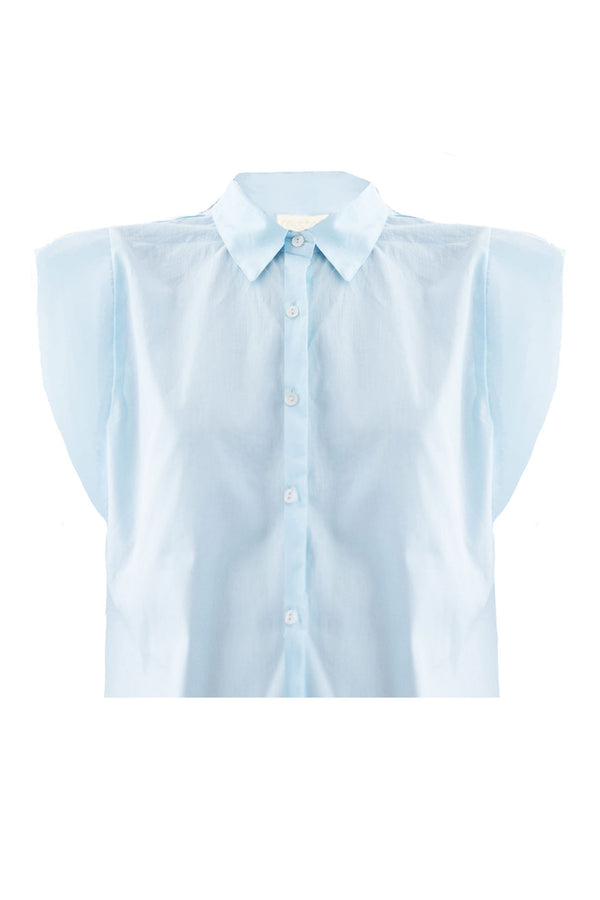 The Perfect Summer Button Down in Blue