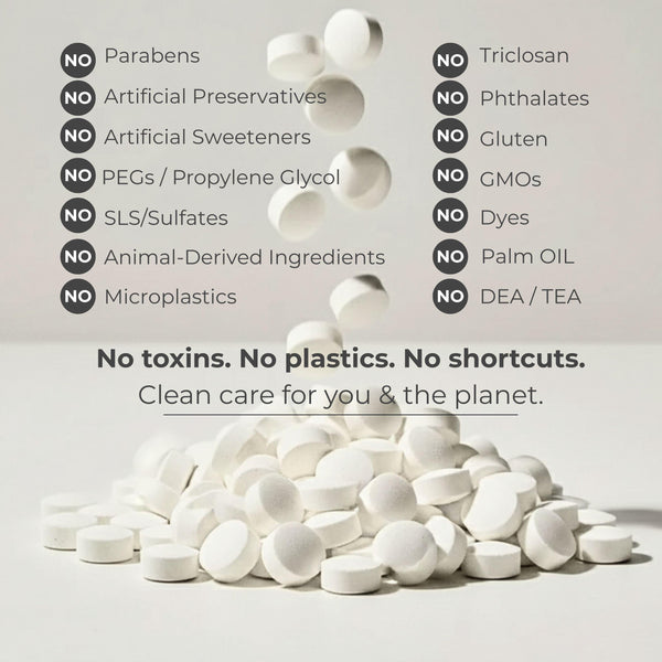 Fluoride-Free Cool Mint Toothpaste Tablets — 1 Month
