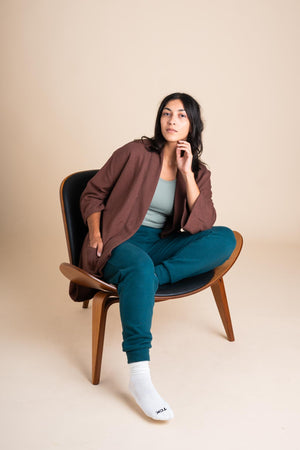 Timberline Cardigan in Chestnut
