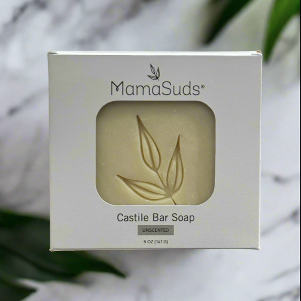 100% Vegan Unscented Castile Bar Soap