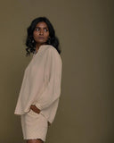 Raindrops and Thunderstorms Set in Sand Beige