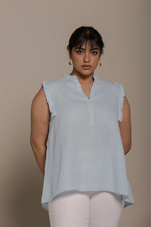 Wind in my Hair Shirt in Blue