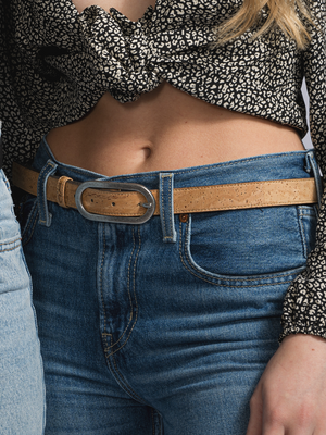 Vegan Cork Leather Belt (Natural)