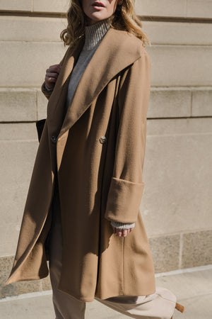 The Southport Wool Coat - Camel