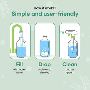Starter Home Cleaner Kit - Complete 3-in-1 Eco Cleaning Kit
