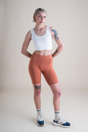 Yoga Bike Shorts in Adobe