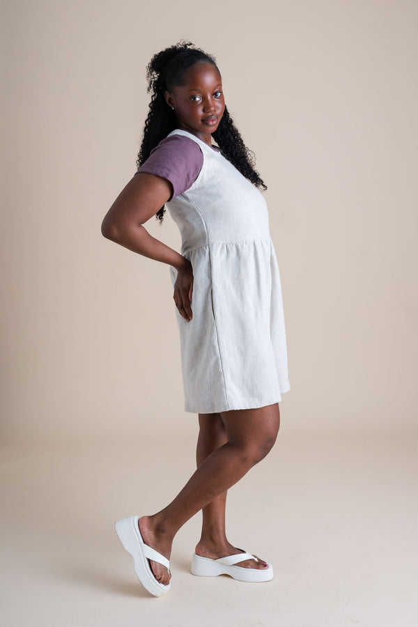Lisbon Romper (Updated) in Sand Dollar