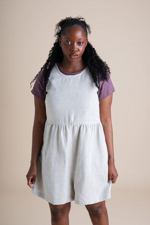 Lisbon Romper (Updated) in Sand Dollar